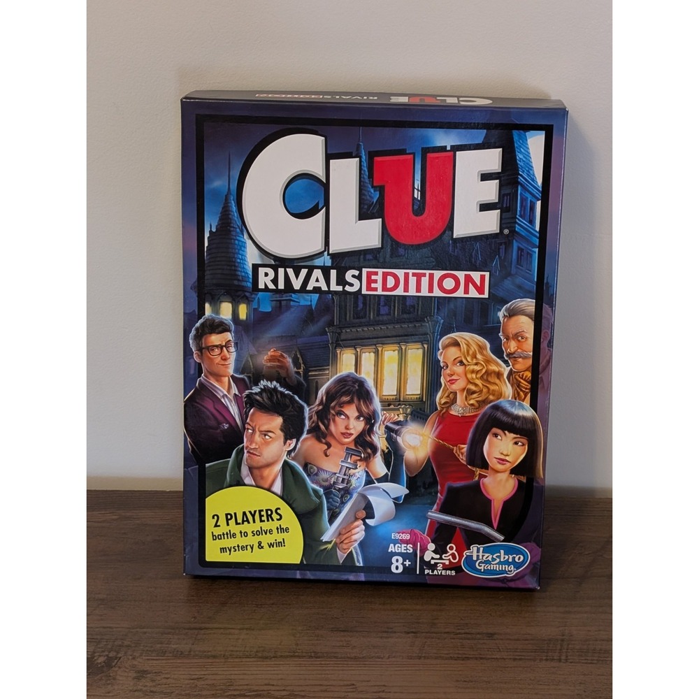 Clue Rivals Edition Board Game by Hasbro 2 Players Ages 8+ New Complete